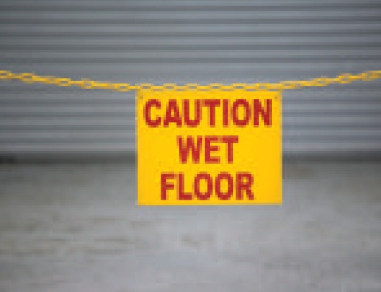 Wet floor sign